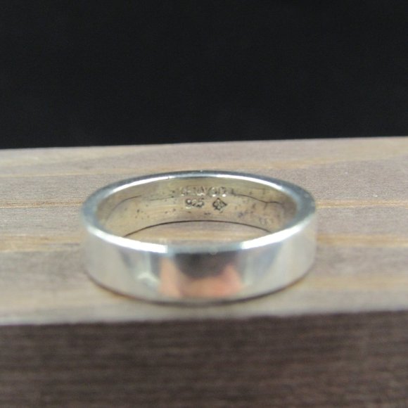 Size 6 Sterling Silver Thick Channel CZ Ring - Picture 4 of 8